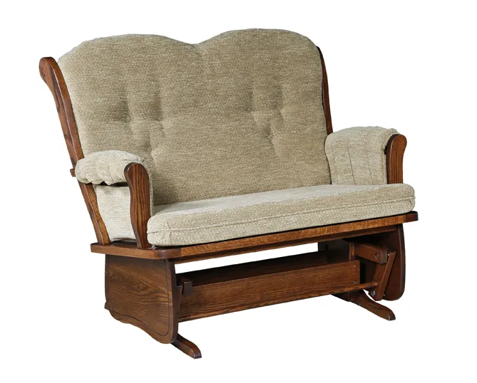 Swan Back Love Seat Glider Amish Furniture Factory